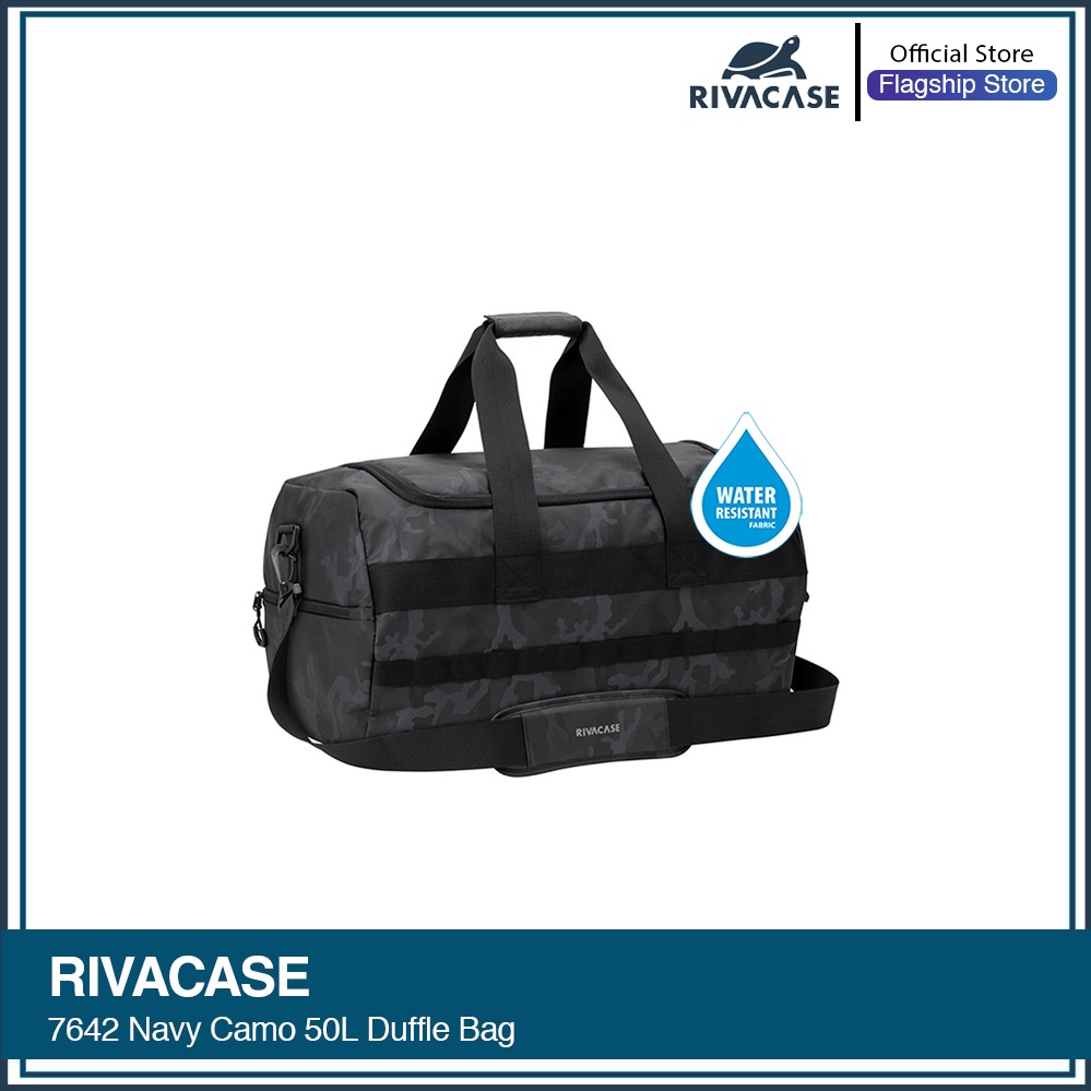RIVACASE 7642 navy camo 50L Duffle bag /12
