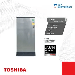 Toshiba One Door Refrigerator GR-D189M(MS) (180L)