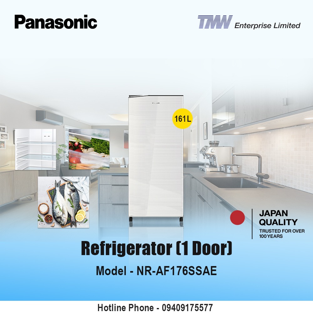 Panasonic Refrigerator (1 Door) NR-AF176SSAE
