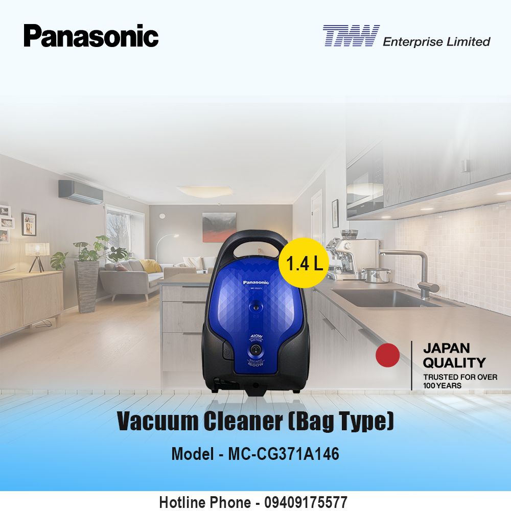 Panasonic Vacuum Cleaner (Bag) MC-CG371A146