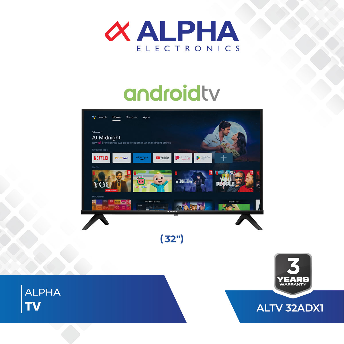 ALPHA ANDROID TV32" INCH (ALTV32ADX1)