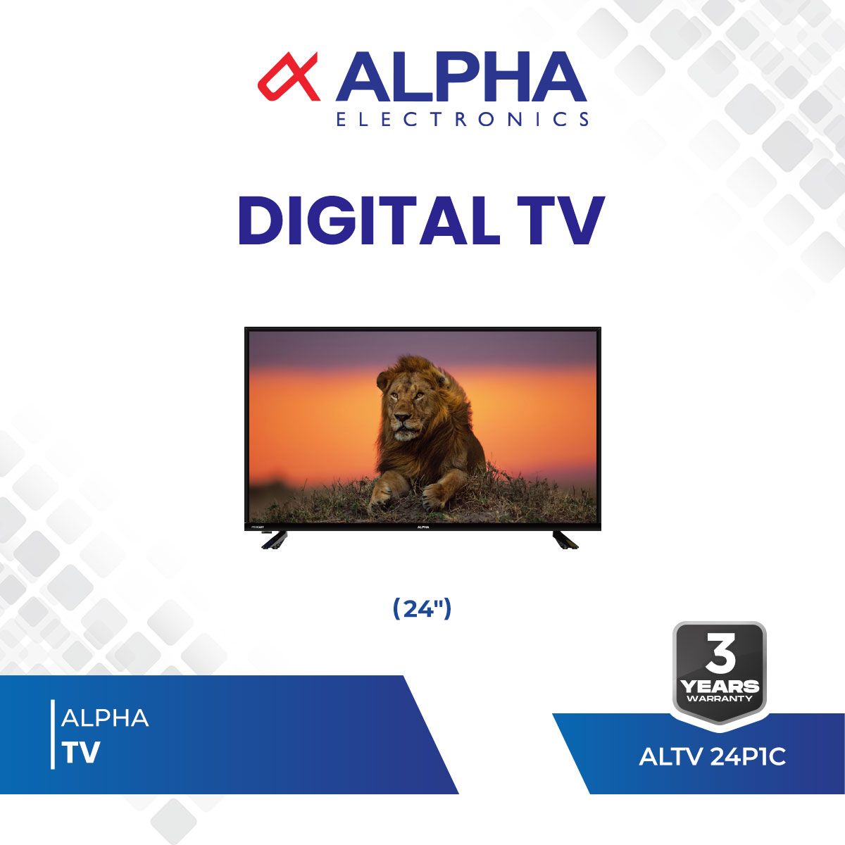 Alpha TV (ALTV24P1C 24"INCH DIGITAL T2)