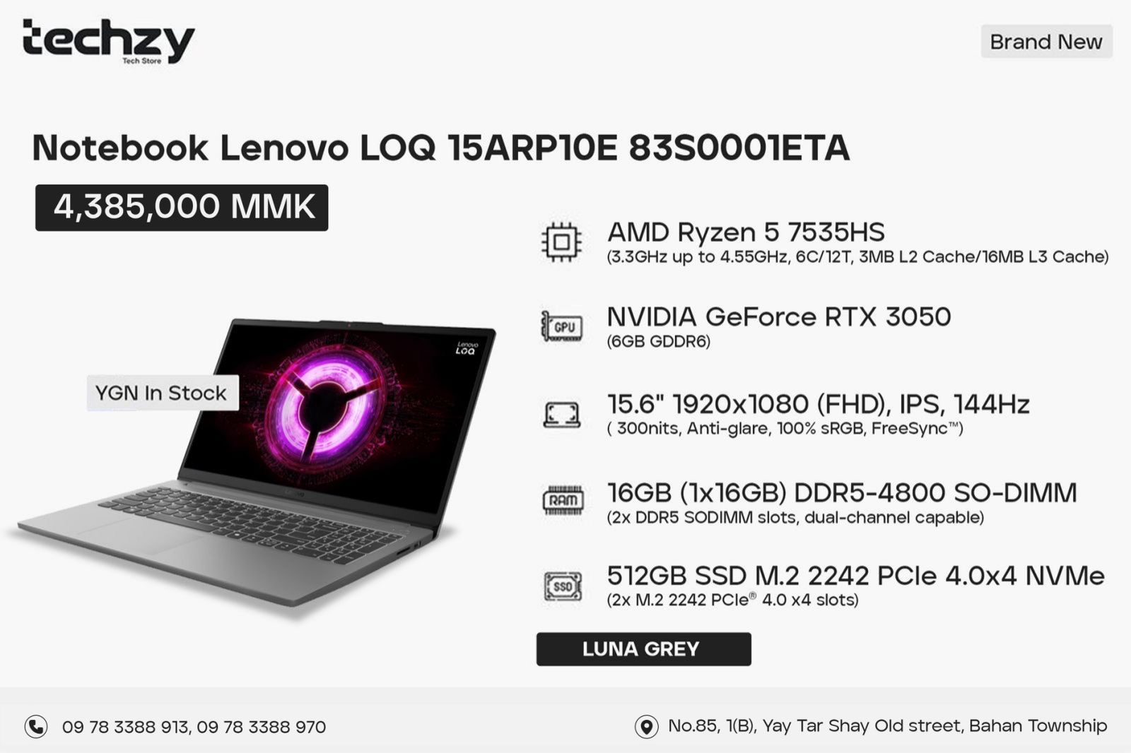 Lenovo LOQ 15ARP10E