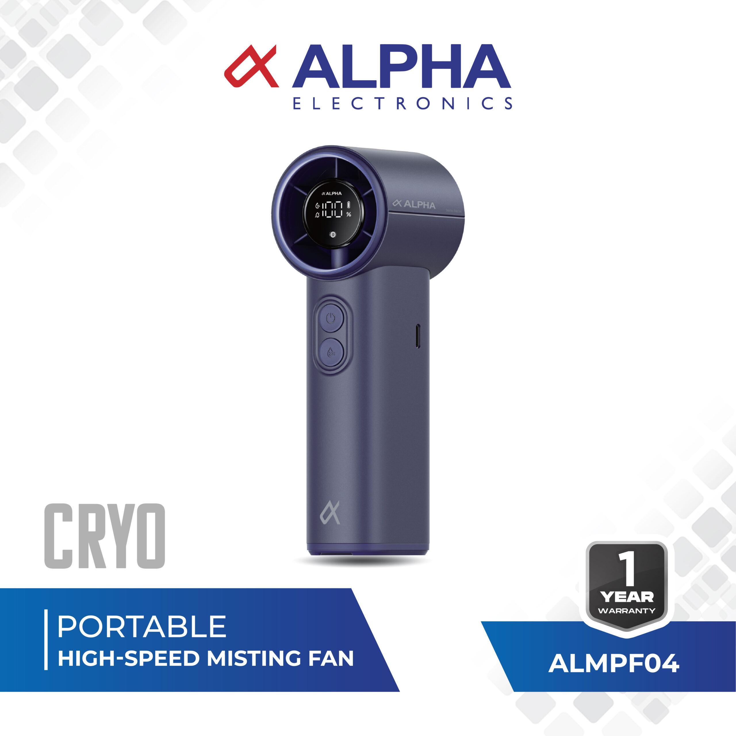 Alpha Portable High-Speed Misting Fan