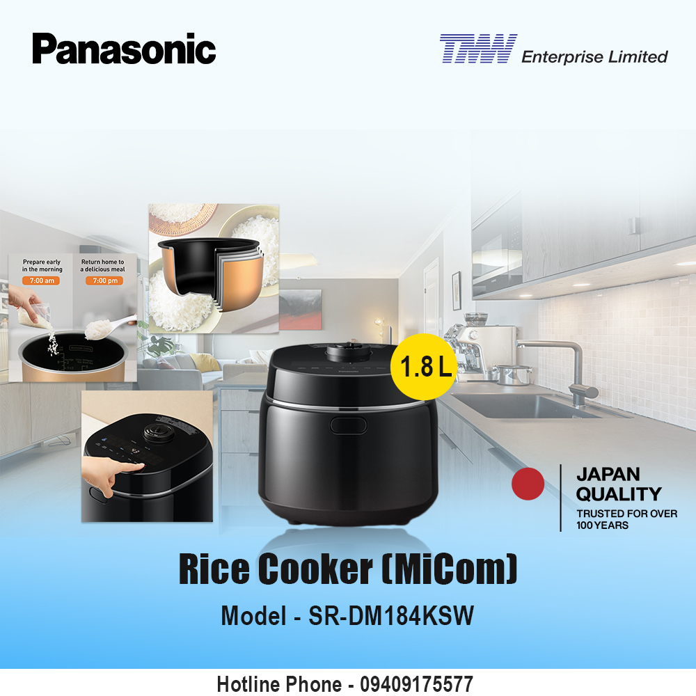 Panasonic Microcomputer Rice Cooker (SR-DM184KSW)