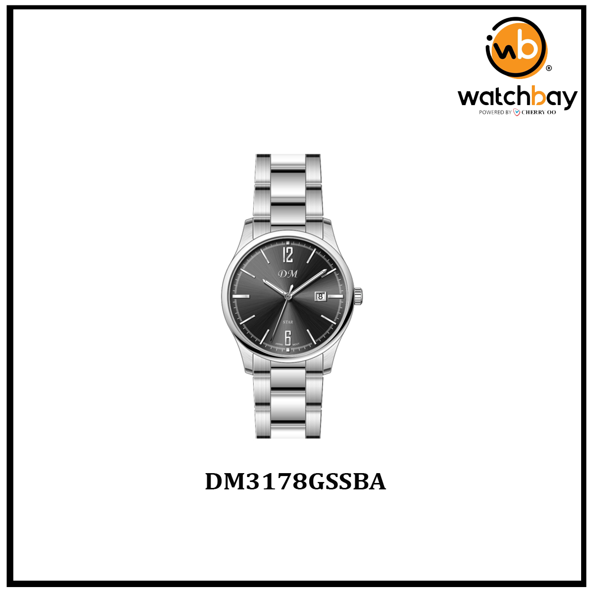 Dennis Martin Men Watch DM3178GSSBA