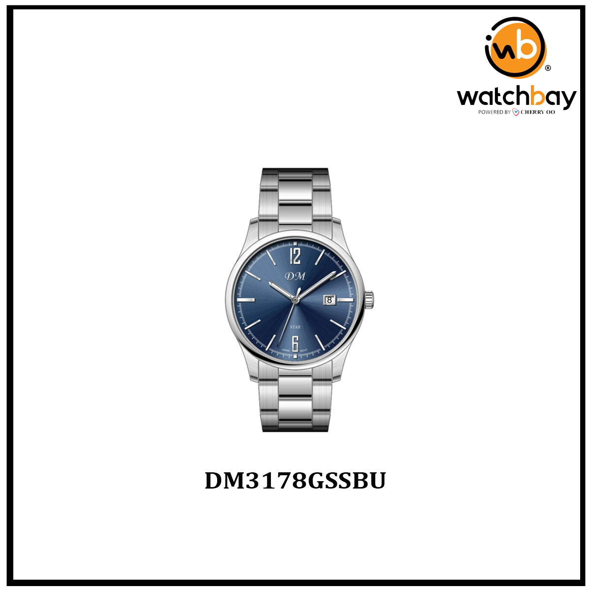 Dennis Martin Men Watch DM3178GSSBU