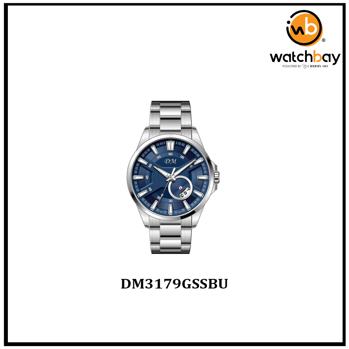 Dennis Martin Men Watch DM3179GSSBU