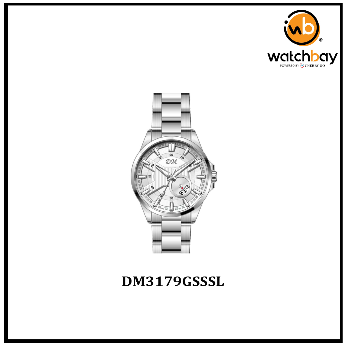 Dennis Martin Men Watch DM3179GSSSL