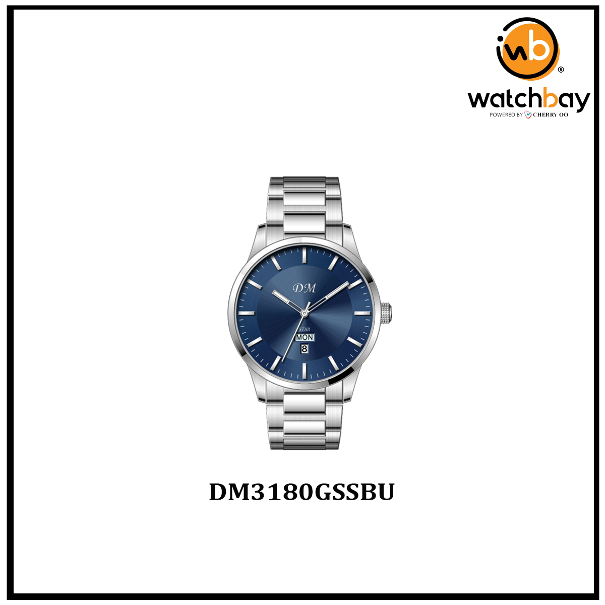 Dennis Martin Men Watch DM3180GSSBU