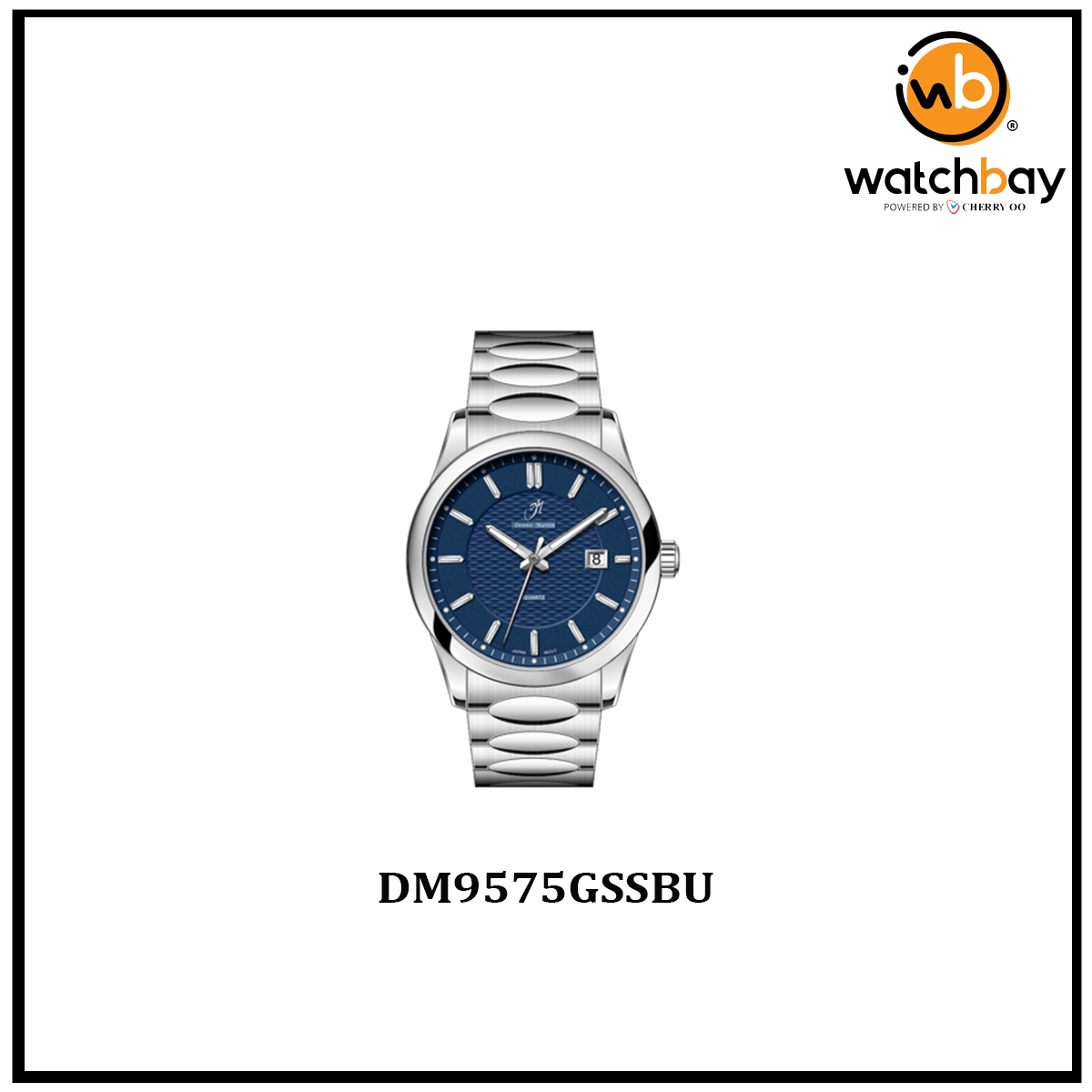 Dennis Martin Men Watch DM9575GSSBU
